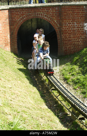 Modell-Dampfeisenbahn Stockfoto