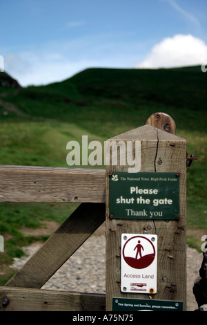 Zugang Land bemerkt Landschaft und Wegerechten Act 2000 Stockfoto