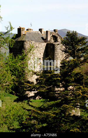 Neidpath Castle in der Nähe von Peebles, Schottland Stockfoto