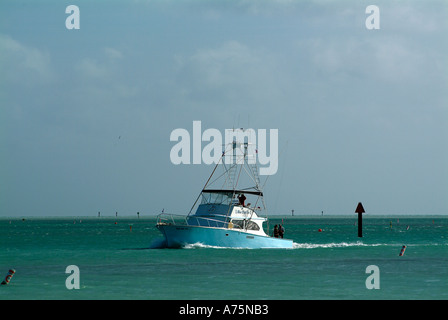Charterboot Angeln in Islamorada in Florida Stockfoto