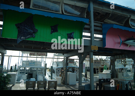 Charta Angelboote/Fischerboote in Islamorada in Florida Stockfoto