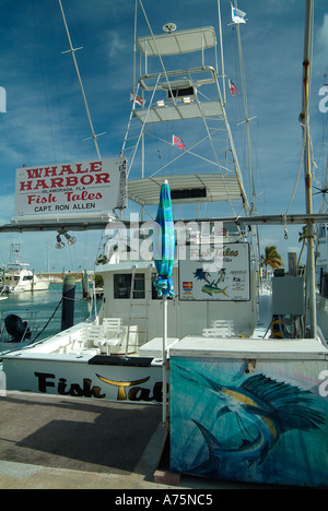 Charta Angelboote/Fischerboote in Islamorada in Florida Stockfoto