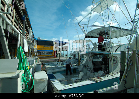 Charta Angelboote/Fischerboote in Islamorada in Florida Stockfoto