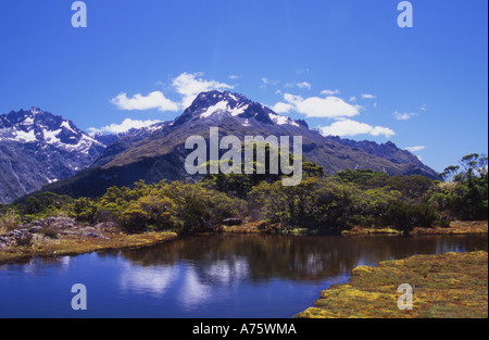 Mt Lyttle von Key Summit auf dem Routeburn Track Fjordland National Park Südinsel Neuseeland Stockfoto