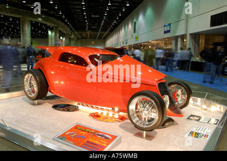 Tammy Ray Wild Rose 1933 Ford Coupe Hot-Rod an der 2006 Detroit Autorama Stockfoto