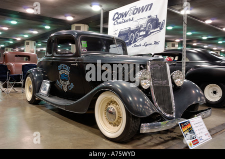 1934 Ford fünf Fenster Coupe traditionellen Hot-Rod an der 2006 Detroit Autorama Stockfoto