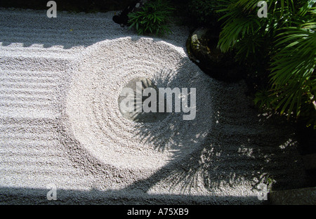 Stein Garten A UN Ryogen in Zen Daitoku-Ji Tempel Kyoto Japan Stockfoto