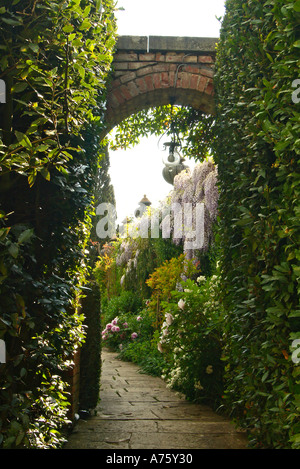 Die Villa und der Garten von La Foce Toskana Italien berühmt geworden durch die Bücher von Iris Origo Stockfoto