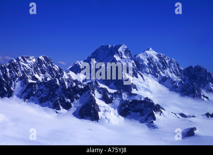 Aoraki Mt. Cook Zentrum aus der Luft Südinsel Neuseeland Stockfoto