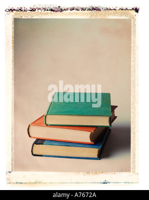 Stapel von drei Büchern Stockfoto