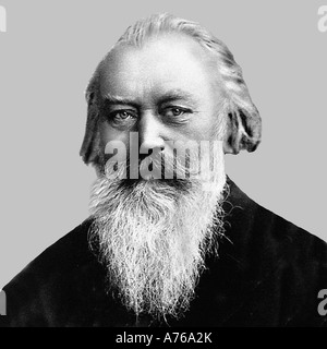 Johannes Brahms 1833 1897 deutscher Komponist Postkarte Stockfoto