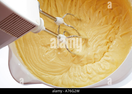 Waffel Teig in der Schüssel, Nahaufnahme Stockfoto
