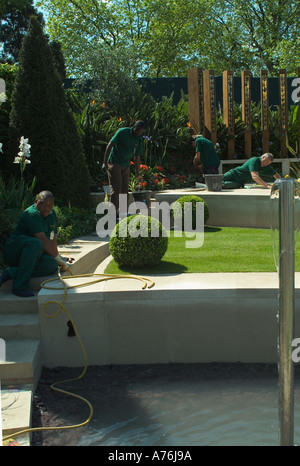 Leeds City Council Garten bei der Chelsea Flower Show 2004 unter dem Titel von Freiheit in Zukunft Stockfoto