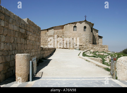 Franziskanerkirche am Mt Nebo, Jordanien Stockfoto