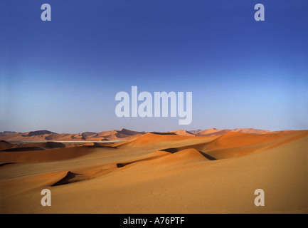 Pan und Dünen der Namib-Wüste Namib Wüste Namib Naukluft Park Sossusvlei Namibia Afrika Stockfoto