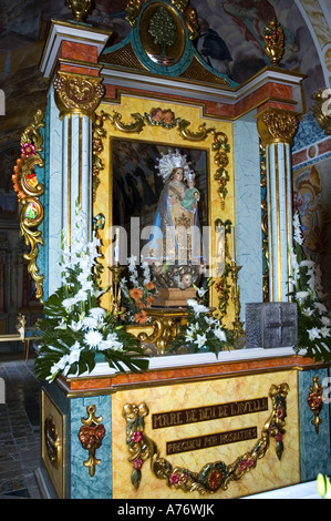 Malerei in der Kapelle "Mare de Deu de La´Avella', Castellon, Spanien Stockfoto