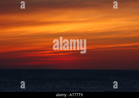 nach Sonnenuntergang in Porthcawl in Landschaft formatieren keine 2335 Stockfoto