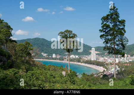 Blick über Patong Beach, Phuket, Thailand Stockfoto