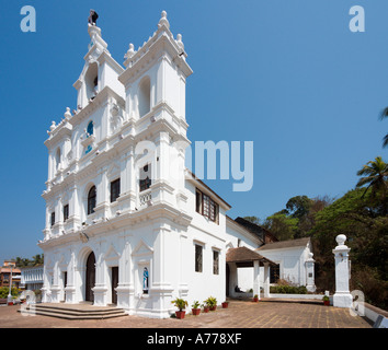 Barocke Kirche unserer lieben Frau der Unbefleckten Empfängnis, Panaji oder Panjim (der Goan Hauptstadt), Goa, Indien Stockfoto