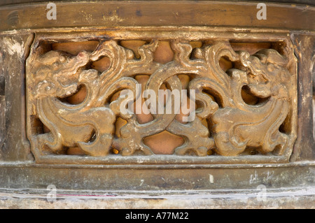 Schrein-Dekorationen an der Kun Iam Tempel Macau China Stockfoto