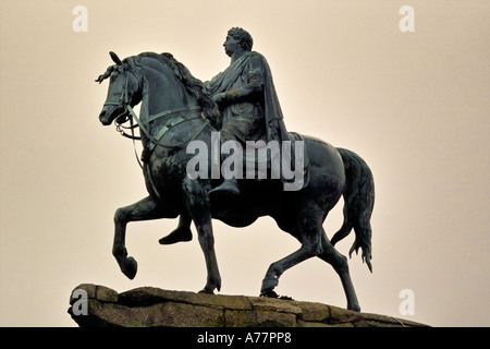 Die "Kupfer Pferd" Statue von König George III, Windsor Great Park Stockfoto