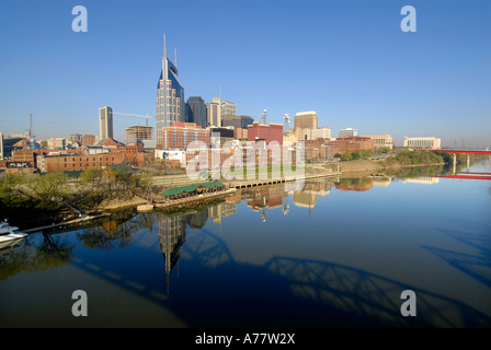 Stadtbild Skyline der Innenstadt von Nashville Tennessee Stockfoto