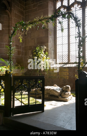 UK Cheshire Vale Royal Great Budworth St Marys Parish Church 14. Jh. Marienkapelle Stockfoto