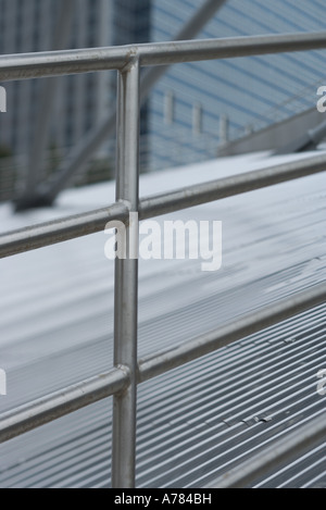 Architekturdetail, Metall Geländer Stockfoto