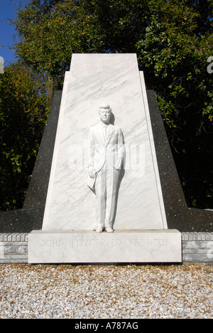 John F Kennedy-Statue auf dem Campus der University of Tampa befindet sich in der Stadt Tampa Florida FL Stockfoto