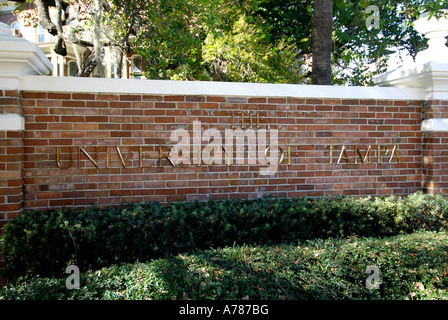 Der Campus der University of Tampa befindet sich in der Stadt Tampa Florida FL Stockfoto