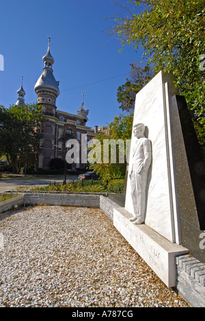 John F Kennedy-Statue auf dem Campus der University of Tampa befindet sich in der Stadt Tampa Florida FL Stockfoto