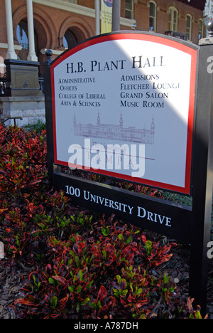 Der Campus der University of Tampa befindet sich in der Stadt Tampa Florida FL Stockfoto