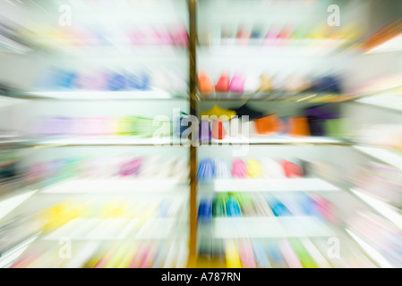 Schuhe, unscharf-Racks Stockfoto