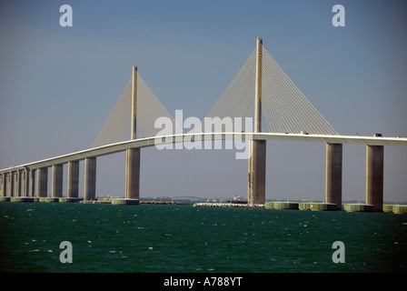 Sunshine Skyway Bridge in Zentral-Florida Tampa Hillsborough County Golf West Stockfoto