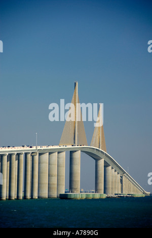 Sunshine Skyway Bridge in Zentral-Florida Tampa Hillsborough County Golf West Stockfoto