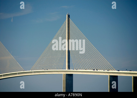 Sunshine Skyway Bridge in Zentral-Florida Tampa Hillsborough County Golf West Stockfoto