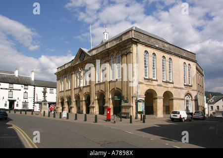 UK Wales Gwent Monmouth Agincourt Square und Shire Hall Stockfoto