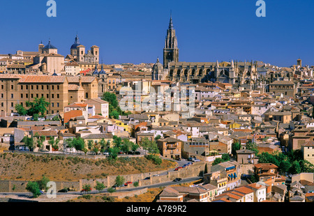 Blick auf Worldheritage Stadt Toledo Castilla La Mancha Spanien Europa Stockfoto