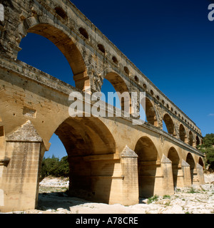 Pont du Gard-Languedoc-Roussillion-Frankreich Stockfoto