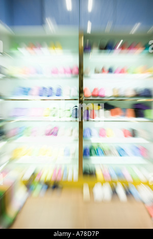 Schuhgeschäft, blurre Stockfoto
