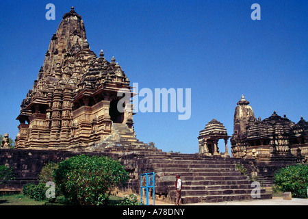 Khajuraho Indien Visvanath Tempel Stockfoto