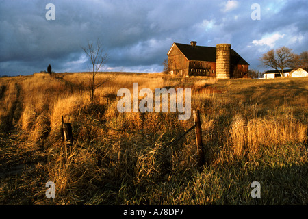 Midwest Bauernhof Scenic Stockfoto