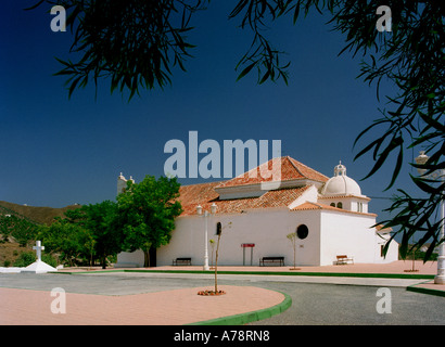 Die Ermita De La Virgen de las Nieves (Kapelle der Heiligen Jungfrau vom Schnee) Torrox, Málaga an der Costa Del Sol, Andalusien, Spanien Stockfoto