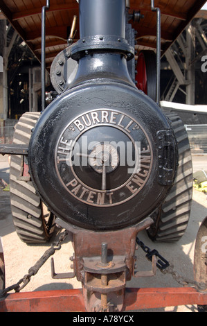 Burrell Dampf Zugmaschine front-end Stockfoto