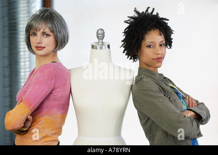 Modedesigner und Schneider dummy Stockfoto