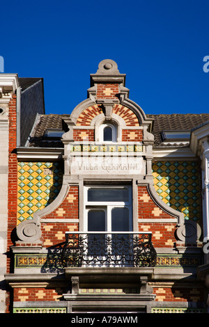 Die bunte Art Nouveau Gebäude Villa Germaine in Square Ambiorix Brüssel Belgien Stockfoto