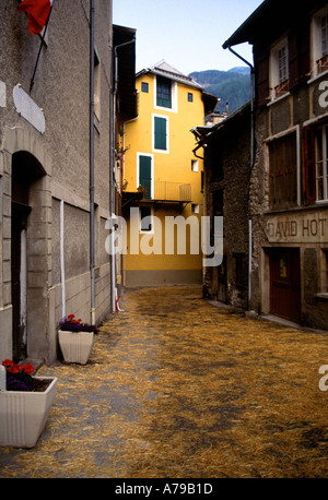 Frankreich Alpen Alpes de haute Provence mittelalterlichen Dorf von Colmars in der Nähe von Digne-Les-bains Stockfoto