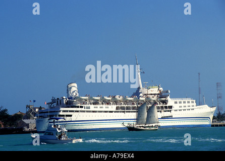 Key West Florida Bootsfahrt Hafen Port Meer Stockfoto