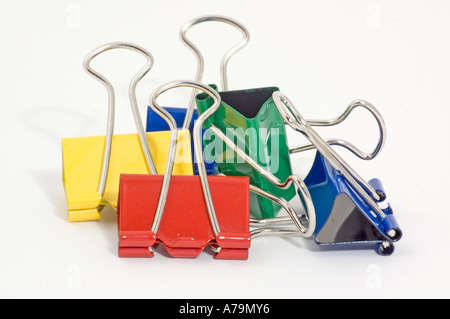 Bulldog clips Stockfoto