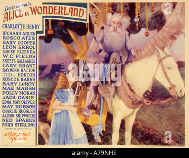 ALICE IN WONDERLAND 1933 Paramount Film mit Charlotte Henry als Alice Stockfoto